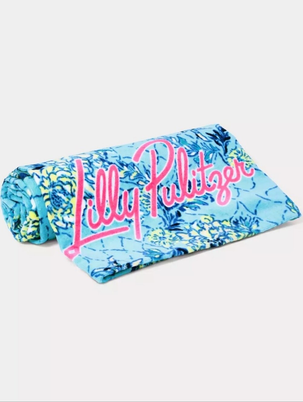 NWT Lilly Pulitzer Beach Towel – Bellevue Blue Breaker Beach 30x60